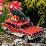 1940s Vintage Style Wagon w/Christmas Tree & Gifts