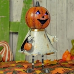 20" Jack-O-Lantern Shopping Ghost w/LED Lights 20" Jack-O-Lantern Shopping Ghost w/LED Lights