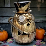 20" Metal Steampunk Jack-O-Lantern 20" Metal Steampunk Jack-O-Lantern