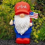 20" Patriotic Garden Gnome - USA Hat
