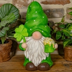 20" Shamrock Garden Gnome - Beer Mug Clover