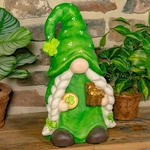 20" Shamrock Garden Gnome - Treasure Chest
