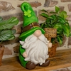20" Shamrock Garden Gnome - Wooden Sign