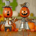 21" Halloween Jack-O-Lantern Musician Couple (Set of 2) 21" Halloween Jack-O-Lantern Musician Couple (Set of 2)