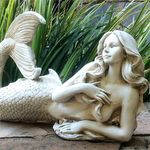 21" Lovely Lying Mermaid - Antique White