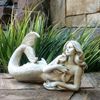 21" Lovely Lying Mermaid - Antique White