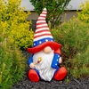 21" Patriotic Garden Gnome - Firework Rocket