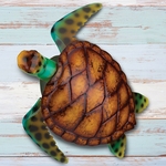 22" Brown Sea Turtle Decor