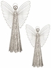 22" Contempo Silver Angel Decor