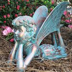 14" Dreamer Garden Fairy - Bronze Patina