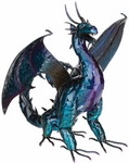 22" Fire Dragon Decor - Purple