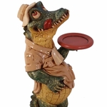 23" Crocodile Butler Decor
