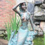 24" Classic Mermaid Statue - Bronze Patina
