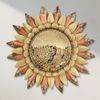 24" Copper Mosaic Sun Wall Decor