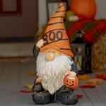 24" Halloween Garden Gnome w/Raven & Pumpkin 24" Halloween Garden Gnome w/Raven & Pumpkin