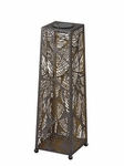 24" Solar Leaf Patio Shadow Lantern 24" Solar Leaf Patio Shadow Lantern