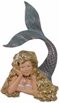 25" Resting Mermaid Wall Art - Golden Blonde