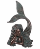 25" Resting Mermaid Wall Art - Verde Bronze