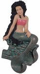 25" Sitting Mermaid Wall Art - Brunette