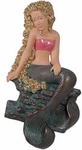25" Sitting Mermaid Wall Art - Golden Blonde