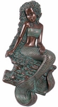 25" Sitting Mermaid Wall Art - Verde Bronze