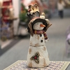 25" Vintage-Style Skinny Snowman w/Hat