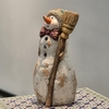 26" Vintage-Style Snowman w/Broom
