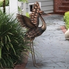 27" Bronze Crane - Wings Up