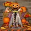 27" Halloween Pumpkin w/ Candy Jar Head