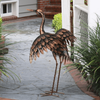 28" Bronze Crane - Wings Out