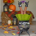 29" Bewitched Cauldron w/Witch Legs 29" Bewitched Cauldron w/Witch Legs