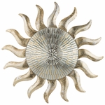 29" Champagne Sun Wall Decor