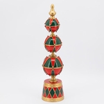 29" Christmas Ornament Display (Red & Green) 29" Christmas Ornament Display (Red & Green)