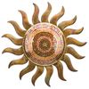 29" Flamed Copper Mosaic Sun