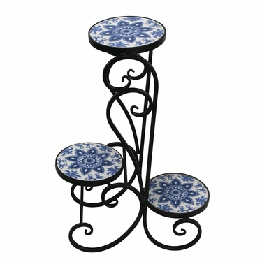 Three Tier Mosaic Plant Stand - Denver - Click to enlarge