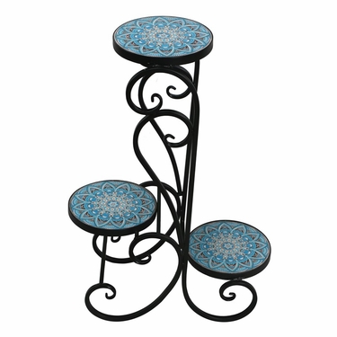 Three Tier Mosaic Plant Stand - Savannah - Click to enlarge