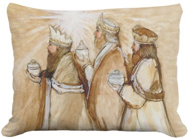 3 Wisemen Outdoor Pillow - Click to enlarge
