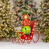30.5" Joyful Iron Christmas Sleigh w/Giant Jingle Bells - Small