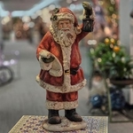 31" Vintage Santa w/Lantern & List 31" Vintage Santa w/Lantern & List