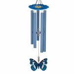 32" Blue Morpho Butterfly Chime