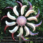 32" Burgundy Mosaic Wind Spinner