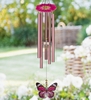 32" Pink Monarch Butterfly Chime