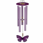 32" Purple Emperor Butterfly Chime