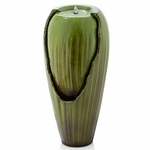 32" Serenity Flow Fountain w/LED Lights - Green
