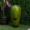 32" Serenity Flow Fountain w/LED Lights - Green