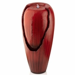 32" Serenity Flow Fountain w/LED Lights - Red