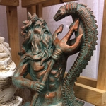 22" Poseidon Statue - Bronze Patina