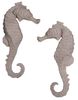 34" Seahorse Wall Decor (Set of 2) - Roman Stone Finish