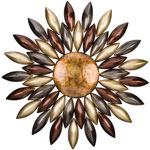 34" Sunset Flower Wall Art