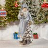36" Old World Santa Statue w/Tree & Bag of Gifts